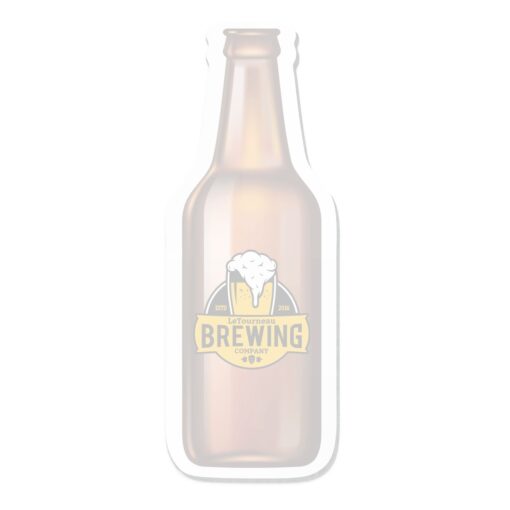 Beer Bottle Stock Shape 25 Sheet Full Color Adhesive Die Cut Pad (4 1/4"x5 1/4")