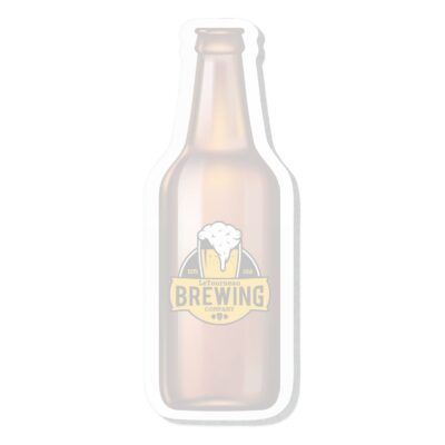 Beer Bottle Stock Shape 50 Sheet Full Color Adhesive Die Cut Pad (4 1/4"x5 1/4")