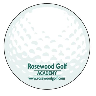 Golf Ball Stock Shape 25 Sheet Full Color Adhesive Die Cut Pad (4 1/4"x5 1/4")