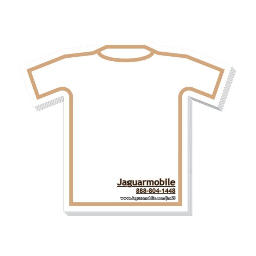T-Shirt Stock Shape 25 Sheet Full Color Adhesive Die Cut Pad (4"x4")