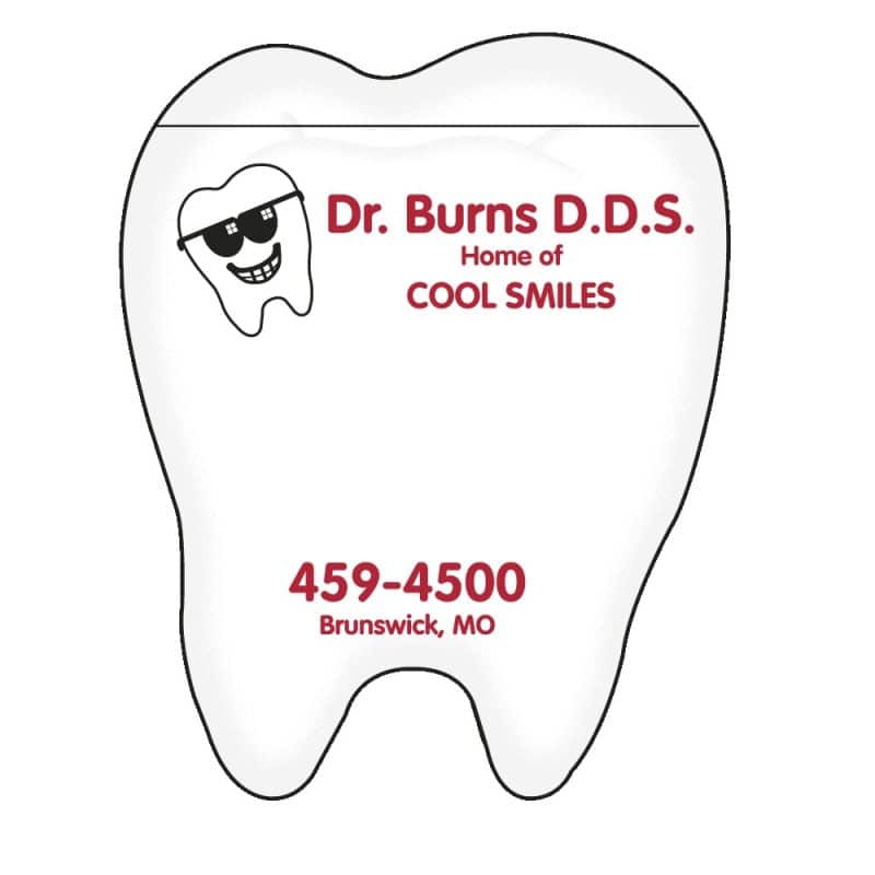 Custom Adhesive Die Cut Pad | 4 1/4" x 5 1/4" | 50 Sheet | Tooth Stock Shape