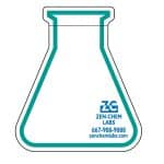 Custom Adhesive Die Cut Pad | 4" x 4" | 50 Sheet | Beaker Stock Shape