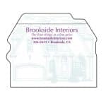 Custom Adhesive Die Cut Pad | 4" x 4" | 50 Sheet | House Stock Shape